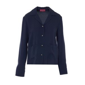 Gucci Women Jacquard Silk Shirt